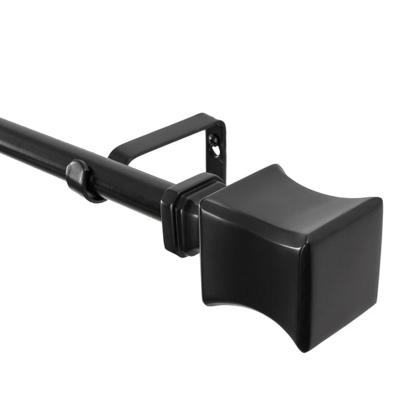LOT97 D9XX Wall Mounted 3/4 Inch Curtain Rod - Curtain Rods For Windows, Adjustable Drapery Rods, Curtain Rods, Bedroom & Living Room Decorative Curtain Rods, Tapestry Poles