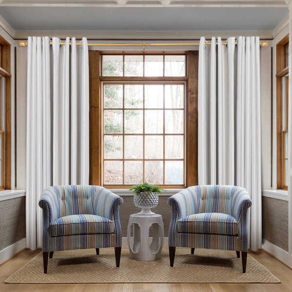 LOT97 D9XX Wall Mounted 3/4 Inch Curtain Rod - Curtain Rods For Windows, Adjustable Drapery Rods, Curtain Rods, Bedroom & Living Room Decorative Curtain Rods, Tapestry Poles