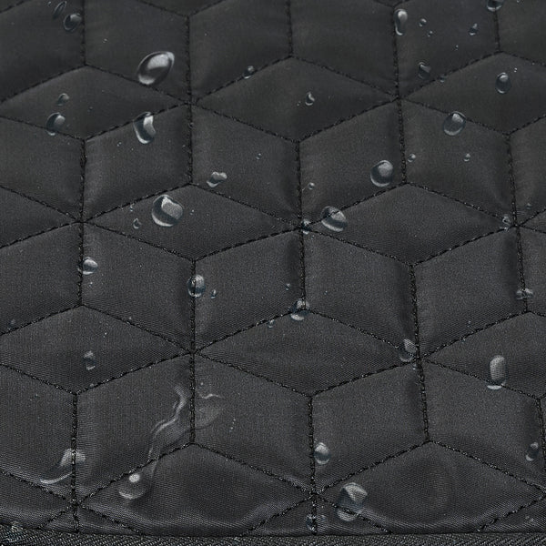 Loft97 Textured Baby Diaper Bag, Waterproof with Changing Mat, Pockets, and Insulated Pouch, Black
