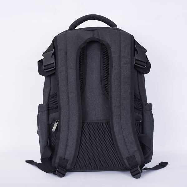 Loft97 Waterproof Baby Diaper Bag with Changing Mat, Pockets, and Stroller Straps, Black