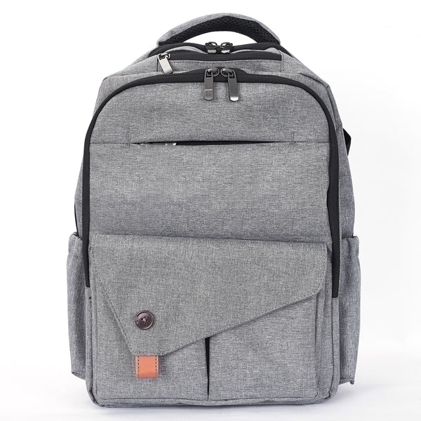 Loft97 Waterproof Baby Diaper Bag with Changing Mat, Pockets, and Stroller Straps, Gray