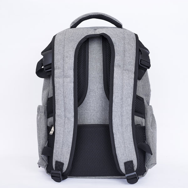 Loft97 Waterproof Baby Diaper Bag with Changing Mat, Pockets, and Stroller Straps, Gray