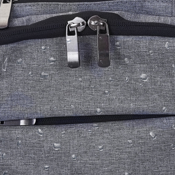 Loft97 Waterproof Baby Diaper Bag with Changing Mat, Pockets, and Stroller Straps, Gray