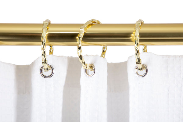 Loft97 DR1XX Rustproof Wall Mounted Aluminum D-shape Shower Rod With Ceiling Support for Freestanding Tubs, 60 Inch Large Size by 25 Inch