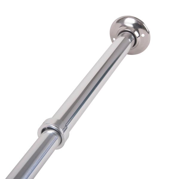 Loft97 VS1SS Rustproof Wall Mounted Vertical Ceiling Support Bar for L-Shaped Corner Rod, Chrome