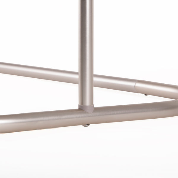 Loft97 HP1XX & HP2XX Rustproof Wall Mounted Aluminum Hoop Shower Rod With Ceiling Support for Clawfoot Tub, 54 Inch Extra Large Size by 26 Inch