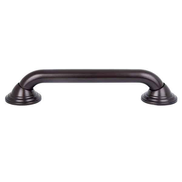 Loft97 GB12RB Decorative Shower Grab Bar - 12" Oil Rubbed Bronze Bathroom Grab Bars for Seniors - Non-Slip Bathroom and Household Handicap Safety Bar, Bathroom Bars for Elderly, Wall Handle Secure Grip, & Home Care Accessories