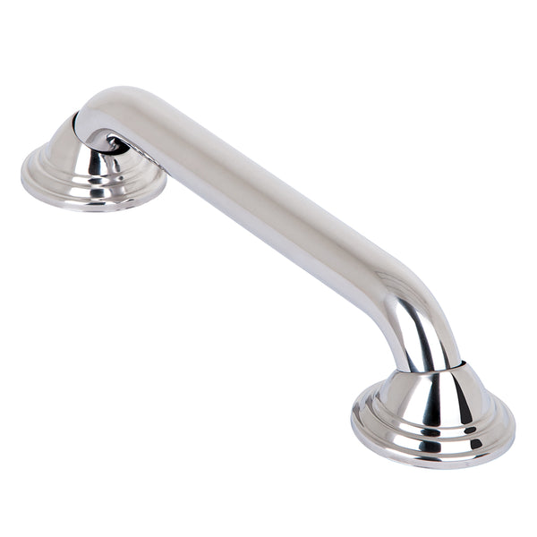 Loft97 GB12SS Decorative Shower Grab Bar - 12", Polished Stainless Steel Bathroom Grab Bars for Seniors - Non-Slip Bathroom and Household Handicap Safety Bar, Bathroom Bars for Elderly, Wall Handle Secure Grip, & Home Care Accessories