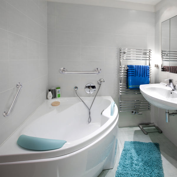 Loft97 GB16SS Decorative Shower Safety Grab Bar, 16", Polished Stainless Steel