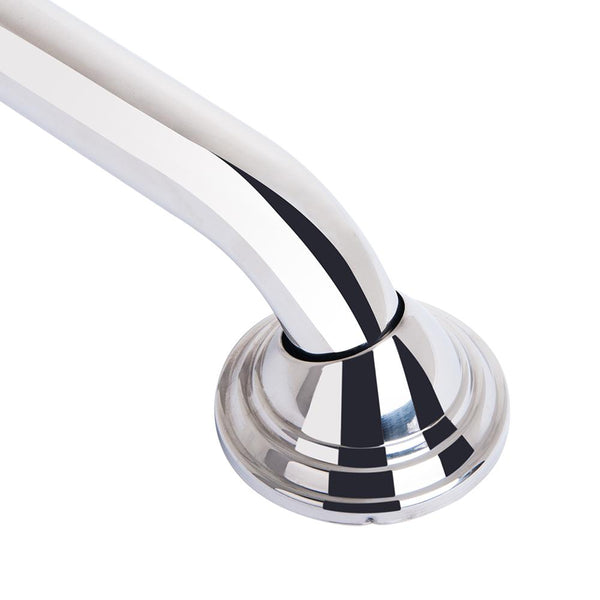 Loft97 GB12SS Decorative Shower Grab Bar - 12", Polished Stainless Steel Bathroom Grab Bars for Seniors - Non-Slip Bathroom and Household Handicap Safety Bar, Bathroom Bars for Elderly, Wall Handle Secure Grip, & Home Care Accessories