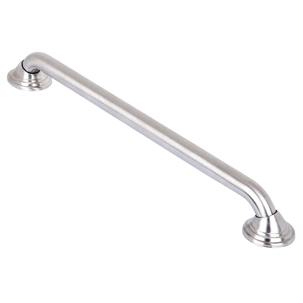 Loft97 GB24BN Decorative Shower Grab Bar - 24" Brushed Nickel Bathroom Grab Bars for Seniors - Non-Slip Bathroom and Household Handicap Safety Bar, Bathroom Bars for Elderly, Wall Handle Secure Grip, & Home Care Accessories