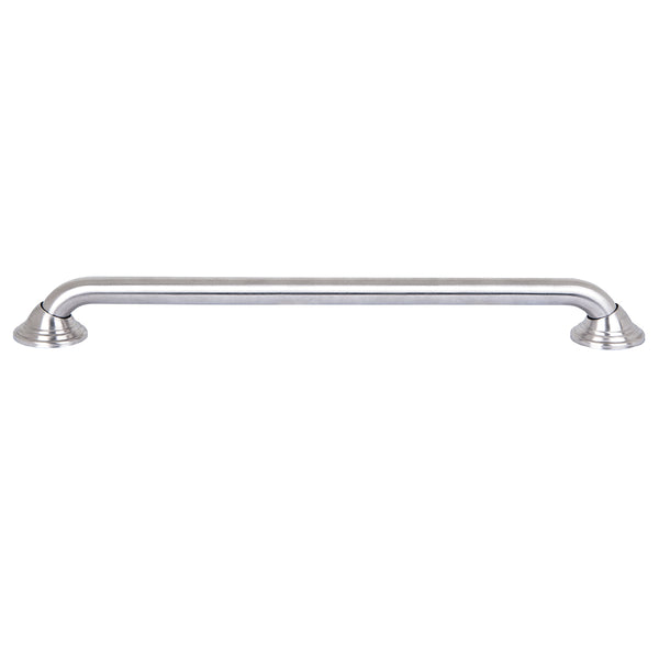 Loft97 GB24BN Decorative Shower Grab Bar - 24" Brushed Nickel Bathroom Grab Bars for Seniors - Non-Slip Bathroom and Household Handicap Safety Bar, Bathroom Bars for Elderly, Wall Handle Secure Grip, & Home Care Accessories