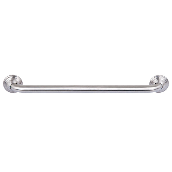 Loft97 GB24BN Decorative Shower Grab Bar - 24" Brushed Nickel Bathroom Grab Bars for Seniors - Non-Slip Bathroom and Household Handicap Safety Bar, Bathroom Bars for Elderly, Wall Handle Secure Grip, & Home Care Accessories