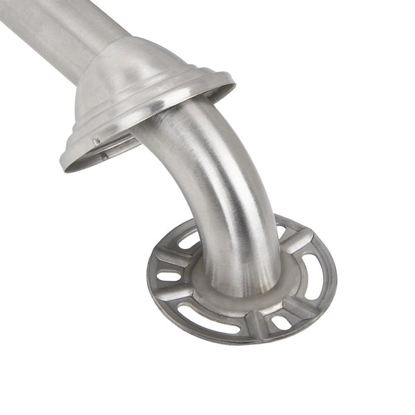 Loft97 GB12BN Decorative Shower Grab Bar - 12" Brushed Nickel Bathroom Grab Bars for Seniors - Non-Slip Bathroom and Household Handicap Safety Bar, Bathroom Bars for Elderly, Wall Handle Secure Grip, & Home Care Accessories