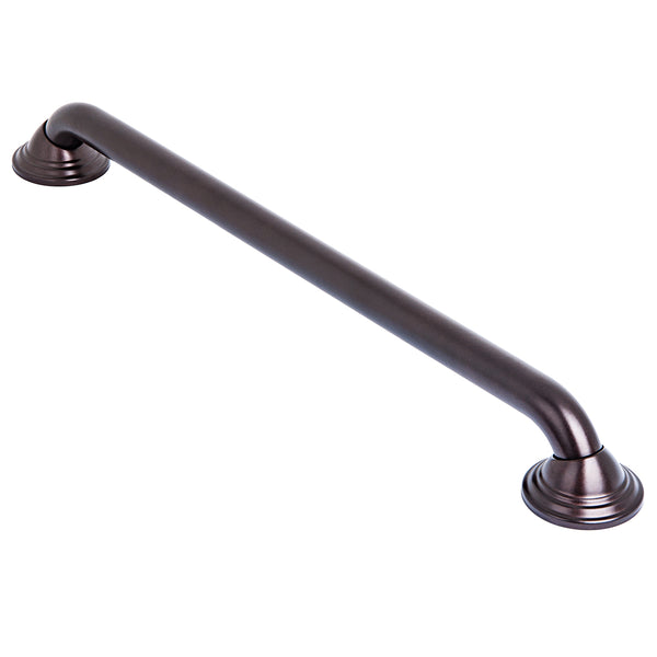 Loft97 GB24RB Decorative Shower Grab Bar - 24" Oil Rubbed Bronze Bathroom Grab Bars for Seniors - Non-Slip Bathroom and Household Handicap Safety Bar, Bathroom Bars for Elderly, Wall Handle Secure Grip, & Home Care Accessories