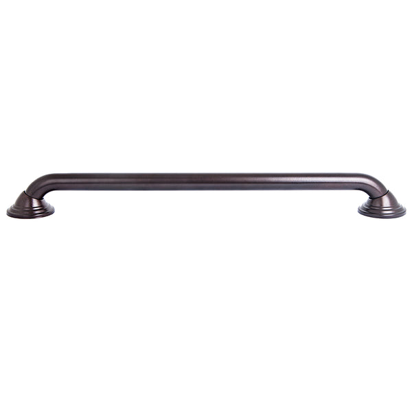 Loft97 GB24RB Decorative Shower Grab Bar - 24" Oil Rubbed Bronze Bathroom Grab Bars for Seniors - Non-Slip Bathroom and Household Handicap Safety Bar, Bathroom Bars for Elderly, Wall Handle Secure Grip, & Home Care Accessories