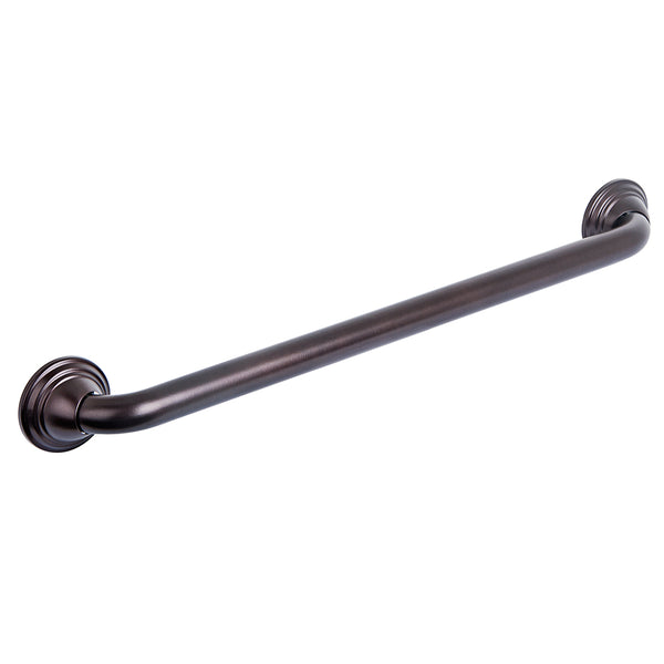 Loft97 GB24RB Decorative Shower Grab Bar - 24" Oil Rubbed Bronze Bathroom Grab Bars for Seniors - Non-Slip Bathroom and Household Handicap Safety Bar, Bathroom Bars for Elderly, Wall Handle Secure Grip, & Home Care Accessories