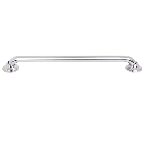Loft97 GB24SS Decorative Shower Grab Bar - 24", Polished Stainless Steel Bathroom Grab Bars for Seniors - Non-Slip Bathroom and Household Handicap Safety Bar, Bathroom Bars for Elderly, Wall Handle Secure Grip, & Home Care Accessories
