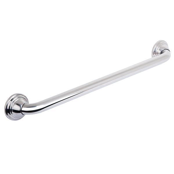 Loft97 GB24SS Decorative Shower Grab Bar - 24", Polished Stainless Steel Bathroom Grab Bars for Seniors - Non-Slip Bathroom and Household Handicap Safety Bar, Bathroom Bars for Elderly, Wall Handle Secure Grip, & Home Care Accessories