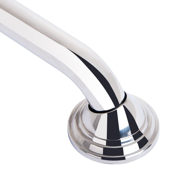 Loft97 GB24SS Decorative Shower Grab Bar - 24", Polished Stainless Steel Bathroom Grab Bars for Seniors - Non-Slip Bathroom and Household Handicap Safety Bar, Bathroom Bars for Elderly, Wall Handle Secure Grip, & Home Care Accessories