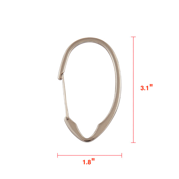 Loft97 HK10XX Shower Hooks - Shower Curtain Rings for Bathroom - Rust Proof Shower Curtain Hooks for Shower Curtain or Liner - Set of 12