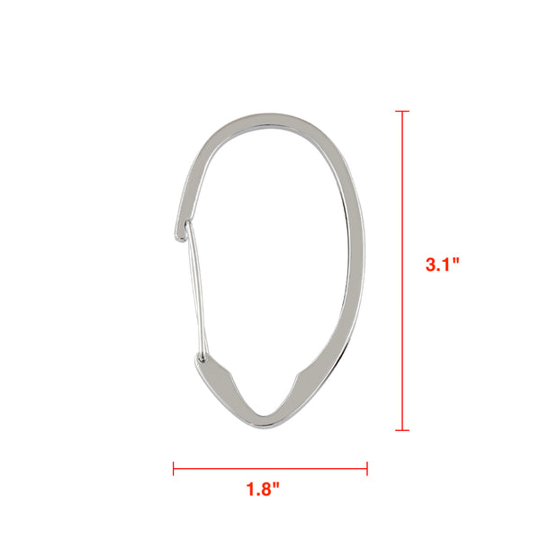 Loft97 HK10XX Shower Hooks - Shower Curtain Rings for Bathroom - Rust Proof Shower Curtain Hooks for Shower Curtain or Liner - Set of 12