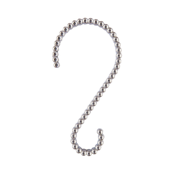 Loft97 HK11XX Shower Rings, Shower Curtain Rings for Bathroom,  Rustproof Zinc Shower Curtain Hooks Rings, S Shaped Hooks for Shower Curtains,  Set of 12