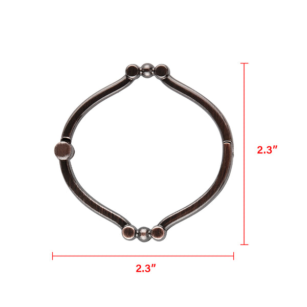 Loft97 HK12XX Shower Rings, Shower Curtain Rings for Bathroom, Rustproof Zinc Shower Curtain Hooks Rings, Set of 12