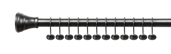 Loft97 HK13XX Shower Rings Hooks, Shower Curtain Rings Hooks for Bathroom, Rustproof Zinc Shower Curtain Hooks Rings, Set of 12