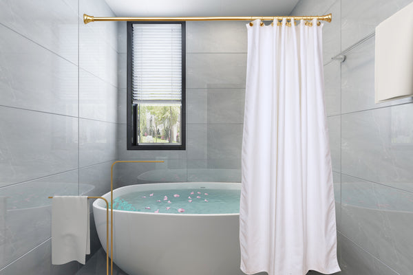 Loft97 HK14XX Shower Hooks - Shower Curtain Rings for Bathroom - Rust Proof Shower Curtain Hooks for Shower Curtain or Liner - Set of 12