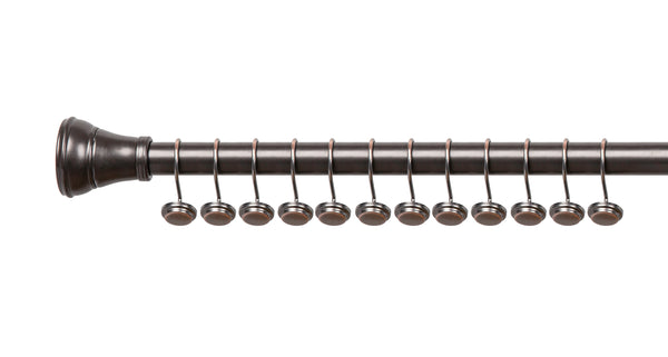 Loft97 HK14XX Shower Hooks - Shower Curtain Rings for Bathroom - Rust Proof Shower Curtain Hooks for Shower Curtain or Liner - Set of 12