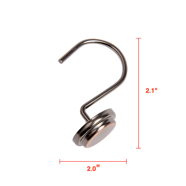 Loft97 HK14XX Shower Hooks - Shower Curtain Rings for Bathroom - Rust Proof Shower Curtain Hooks for Shower Curtain or Liner - Set of 12