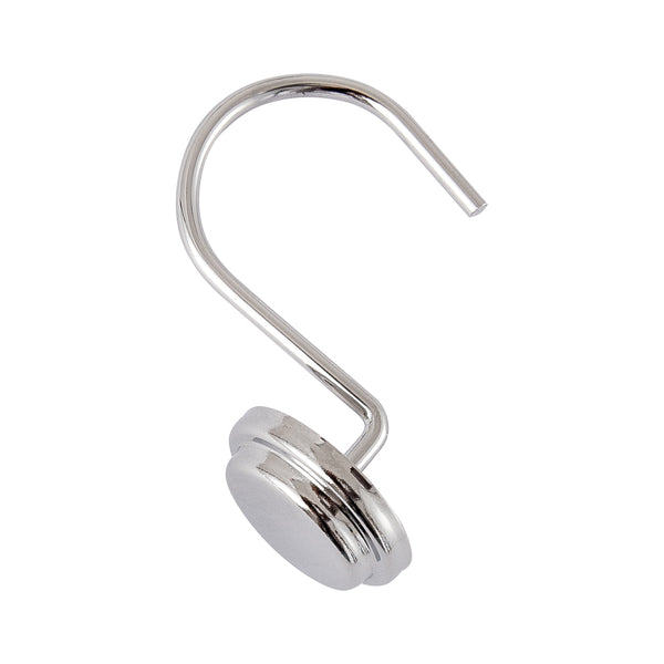Loft97 HK14XX Shower Hooks - Shower Curtain Rings for Bathroom - Rust Proof Shower Curtain Hooks for Shower Curtain or Liner - Set of 12