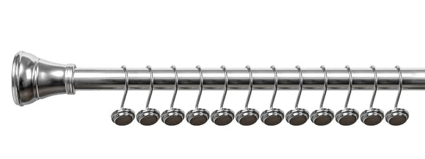 Loft97 HK14XX Shower Hooks - Shower Curtain Rings for Bathroom - Rust Proof Shower Curtain Hooks for Shower Curtain or Liner - Set of 12
