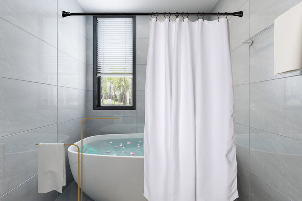 Loft97 HK15XX Shower Rings, Shower Curtain Rings for Bathroom, Rustproof Zinc Shower Curtain Hooks Rings, Set of 12