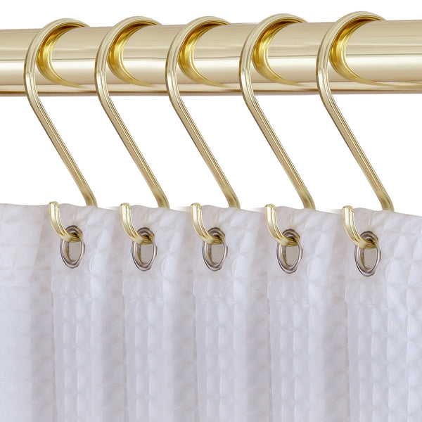 Loft97 HK15XX Shower Rings, Shower Curtain Rings for Bathroom, Rustproof Zinc Shower Curtain Hooks Rings, Set of 12