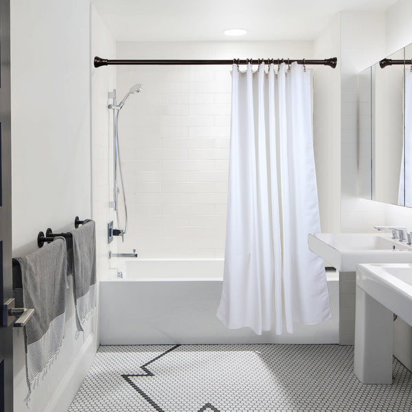 Loft97 HK16XX Shower Hooks - Double Shower Curtain Rings for Bathroom - Rust Proof Shower Curtain Hooks for Shower Curtain or Liner  - Set of 12