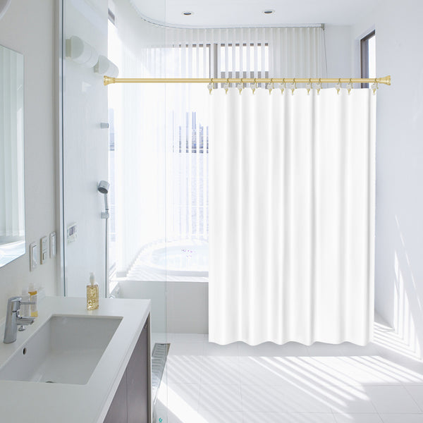 Loft97 HK18XX Shower Hooks - Double Shower Curtain Rings for Bathroom - Rust Proof Shower Curtain Hooks for Shower Curtain or Liner - Shower Curtain Rings with Crystal Design - Set of 12