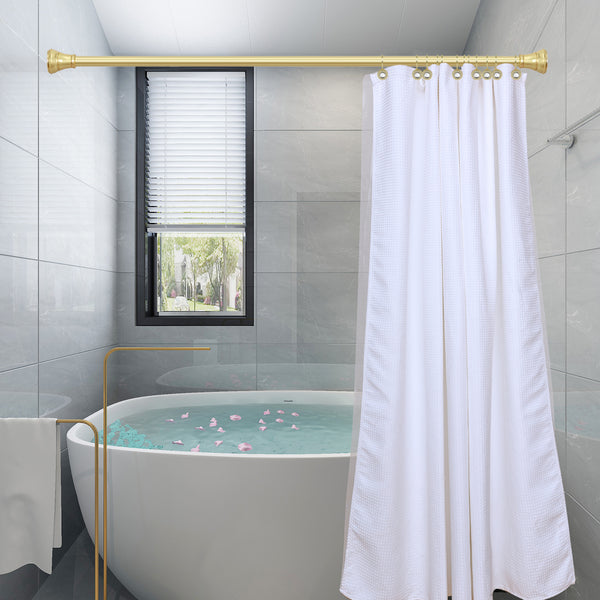 Loft97 HK21XX Shower Hooks - Double Shower Curtain Rings for Bathroom - Rust Resistant Shower Curtain Hooks for Shower Curtain or Liner - Shower Curtain Rings with Crystal Design - Set of 12