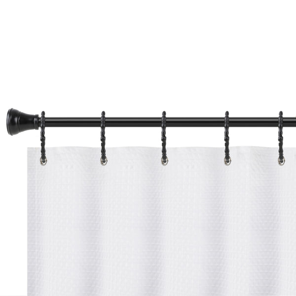 Loft97 HK24XX Shower Hooks - Shower Curtain Rings for Bathroom - Rust Proof Shower Curtain Hooks for Shower Curtain or Liner - Set of 12