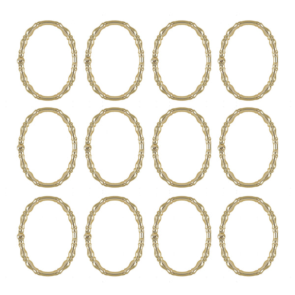 Loft97 HK24XX Shower Hooks - Shower Curtain Rings for Bathroom - Rust Proof Shower Curtain Hooks for Shower Curtain or Liner - Set of 12