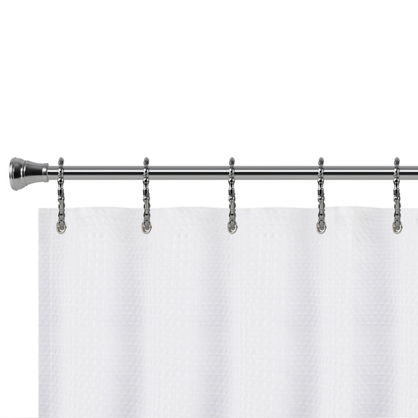 Loft97 HK24XX Shower Hooks - Shower Curtain Rings for Bathroom - Rust Proof Shower Curtain Hooks for Shower Curtain or Liner - Set of 12