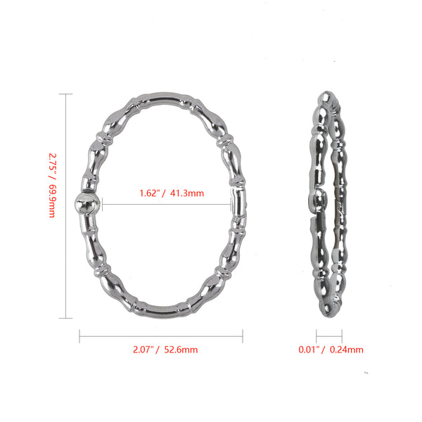 Loft97 HK24XX Shower Hooks - Shower Curtain Rings for Bathroom - Rust Proof Shower Curtain Hooks for Shower Curtain or Liner - Set of 12