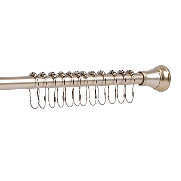 Loft97 HK2XX Shower Hooks - Shower Curtain Rings for Bathroom - Rust Resistant Roller Shower Curtain Hooks for Shower Curtain or Liner - Set of 12