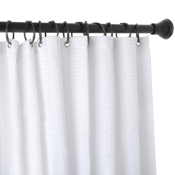 Loft97 HK4XX Shower Hooks - Shower Curtain Rings for Bathroom - Rust Proof Shower Curtain Hooks for Shower Curtain or Liner - Set of 12