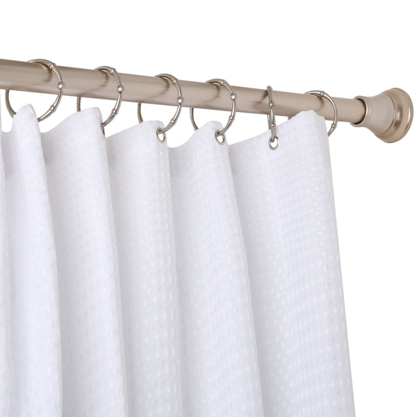 Loft97 HK4XX Shower Hooks - Shower Curtain Rings for Bathroom - Rust Proof Shower Curtain Hooks for Shower Curtain or Liner - Set of 12
