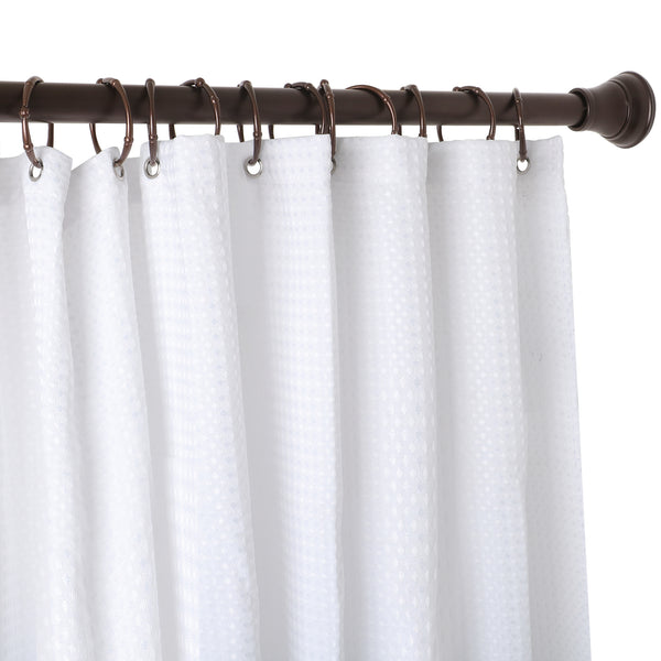 Loft97 HK4XX Shower Hooks - Shower Curtain Rings for Bathroom - Rust Proof Shower Curtain Hooks for Shower Curtain or Liner - Set of 12