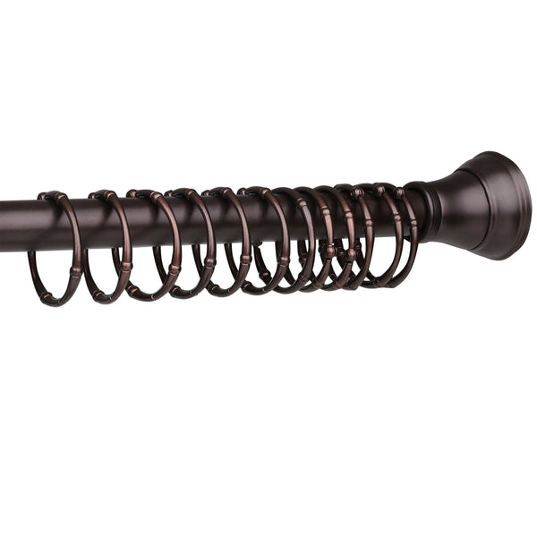 Loft97 HK4XX Shower Hooks - Shower Curtain Rings for Bathroom - Rust Proof Shower Curtain Hooks for Shower Curtain or Liner - Set of 12