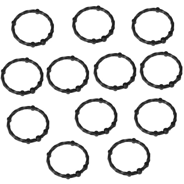 Loft97 HK5XX Shower Hooks - Shower Curtain Rings for Bathroom - Rust Proof Shower Curtain Hooks for Shower Curtain or Liner - Set of 12