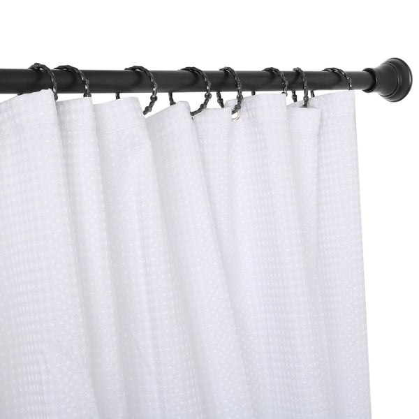 Loft97 HK5XX Shower Hooks - Shower Curtain Rings for Bathroom - Rust Proof Shower Curtain Hooks for Shower Curtain or Liner - Set of 12